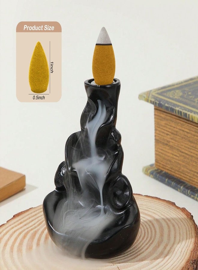 Lagincig 110Pcs Backflow Incense Cones for Waterfall 6 Different Mixed Natural Incense Waterfall Cones - Image 5